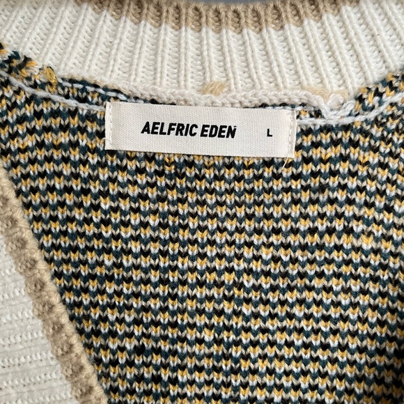 Aelfric Eden 2022 Flower-Print Sweater Vest, Size L - Picture 3 of 3